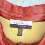Eloquii  Elements Women's Plus size Mini Faux Leather Shirt Dress jacket coat 22 Photo 2