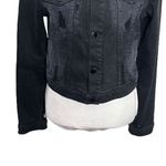 Cotton Citizen Distressed Denim Jacket Washed Black Jean Cropped Women’s Size S Photo 2