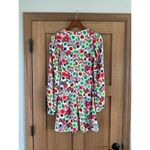 NWT AFRM Caprice Long Sleeve Mini Dress in Summer Daisy Bouquet Women’s size XS​ Red Photo 7
