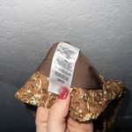 Ann Taylor Brown Floral Paperbag Pull On Fabric Pants Size XXL Photo 6