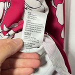 Anthropologie NWT  Natalia Mazzei Zubillaga Deep-V Pink Floral Printed Romper L Photo 6