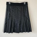 Alfani faux leather skirt, pleated midi Black Size 4P Photo 3