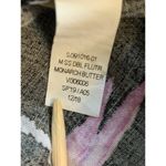 Old Navy  Shirt Womens Size XS Butterfly & Bugs Blouse Short Flutter Sleeve Black Photo 6