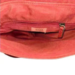 a.n.a  medium PURSE W RED PEBBLED FAUX LEATHER TAN GUITAR STRAP Photo 9