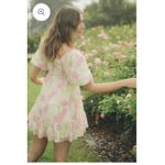 Reset By Jane Josie Dress Floral Babydoll Mini Dress Size Small Whimsical Fairy Pink Photo 1