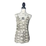 Bailey 44 Women’s Snakeskin Print Leather Front Tank Top Size M – V-Neck Racerba Photo 1