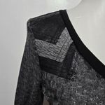 BKE Textured Chevron Shoulder Thermal Knit Top Size Small Whimsigoth Grunge Boho Photo 2