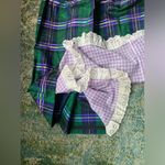 Ellen Tracy Vintage rare 60/70s plaid taffeta wrap long skirt, size medium large Photo 5