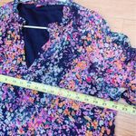 Vince Camuto Chiffon Tiered Mini Dress Long Balloon Sleeve Floral Print Lined Photo 11