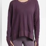 Athleta  Coaster Luxe Oversized Purple Sweatshirt Size Medium Photo 0