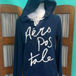 Aeropostale  Blue and White Long Sleeve Hoodie Photo 0
