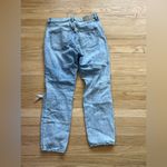 H&M Women’s Distressed Light Blue Ripped Mom Jeans Photo 2