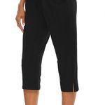 THANTH Womens Capri Yoga Pants with Pockets Black Size Large Photo 3