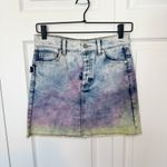 Zadig & Voltaire NWOT  Tie and Dye Denim Mini Skirt Sz 34 Photo 1