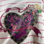 Vintage 80’s Gitano Crewneck Sweatshirt Floral Heart Cupid Graphic Size 42 Photo 1