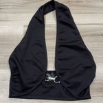 White Fox Boutique White Fox Black Halter Top Women’s Small Photo 0
