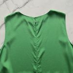 Lafayette 148 Adela sleeveless silk Tank Top Kelly green Classic blouse Size XL Photo 6