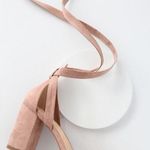 Lulus Mauve Suede Lace-up Heels Photo 3