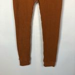 Boutique Rust Orange High Rise Waffle Knit Lounge Harem Pants XS Photo 3