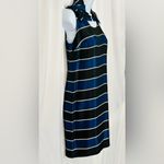 Banana Republic  Blue and Black Sheath Midi Dress (752) Photo 3