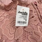 Charlotte Russe  Halter Neck Dress Women M Pink Lace Midi NEW Photo 4