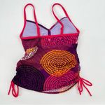 prAna  Moorea Purple Geometric Print Swim Tankini Sz S Photo 3