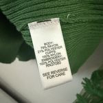 Cato  Kelly Green Ribbed Knit V-Neck Trumpet Lace Cuffs Elegant Classy Sweater XL Photo 4