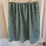 City Studio Cream/Teal Bulldog Print Dress size 5 Photo 3