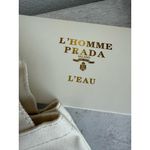 Prada NIB  L'Homme White Canvas Tote Photo 4