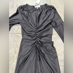 NWT Delfi Collective Francesca Midi Dress In Black Sz XS $458 Black Photo 3