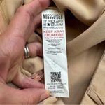 Missguided Women's Tailored Basic Shorts 6 Beige Tan Light Brown High Rise Pleat Photo 5