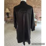 Anne Klein  Black Satin 3/4 Sleeve Tunic Top 1X Photo 8