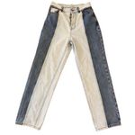 PacSun  Two Toned High Rise Boyfriend Jeans Straight Leg Everyday Casual Photo 0