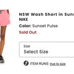 Nike  Shorts Women’s Pink Photo 1