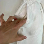 Madewell White Linen Blend Pull On Paperbag Shorts Photo 4