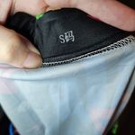 Small 80s Geometric Shape Skater Circle Skirt in Black with Pink Green and Blue Yellow Photo 3