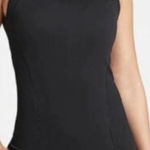 Athleta NWT Oxygen 2.0 Tank Top S Black Fitted Seamless Crew Neck Breathable Photo 0