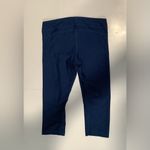 Under Armour  HeatGear Compression Legging Women Shark Blue Pull On Capri Sz M Photo 1