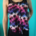 Hot Kiss palm tree lace tank top Photo 0