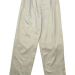 Liz Claiborne Tan Formal Silk Interview Preppy 90s VTG Trousers Dress Pants 12 Photo 0