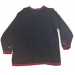 Nutcracker Christmas Sweater Teddy Bear Holiday Crewneck Pullover XL Blue Photo 1