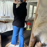 Free People  Women’s Small Black Ottoman Slouchy Tunic Sweater Photo 2