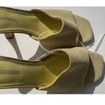 Guess  Yellow Padded Hambree 1191221 Square Toe Leather Heels Women’s Sz 6 Photo 6
