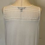 Banana Republic Banana‎ Republic White Crochet Front Sleeveless Tie Neck Top Size S Photo 5