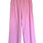 ZARA NWOT WOMEN PLEATED PANTS TROUSERS LIGHT PINK 8338/420 Wide Leg Large Photo 8