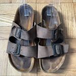 NAOT Double Strap Brown Leather Sandals Women's 8 US Photo 1