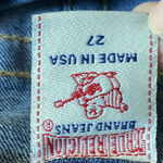 True Religion  Womens Jeans Blue Tag Size 27 Low‎ Rise Straight Denim Photo 10