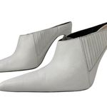ZARA WHITE LEATHER SLIP IN RUNWAY STYLE HIGH HEEL MULE SHOE SANDAL Sz. 40 USA 9 Photo 12