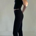 Theory Seamed Slit Legging in Black Precision Ponte Size P Retail $175 Photo 3