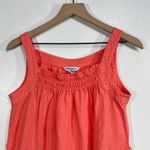 Tommy Bahama  Coral Linen Smocked Neck Sleeveless Midi Dress S/P Photo 9